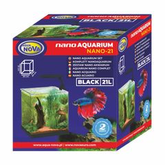 Aqua Nova Aquarium Set NANO-21 Black 21L LED Light And Filter