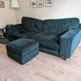 4 seater sofa and footstool Image 3
