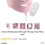 Sensse Professional LED Light Therapy Face Mask Pink Image 3