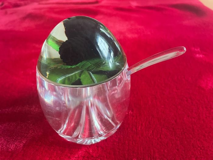 Crystal sugar bowl