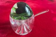 Crystal sugar bowl