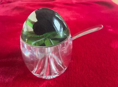 Crystal sugar bowl