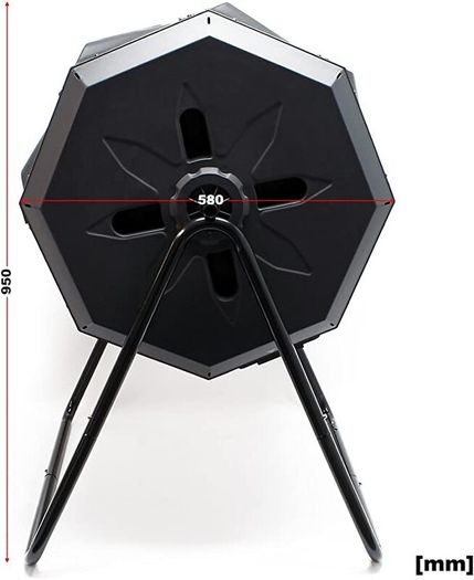 Drum Composter 160 Litre Rotatable Compost Garden Composter Drum Composter  Rotatable Compost