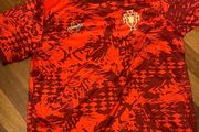 mens   red Portugal soccer jersey size xl