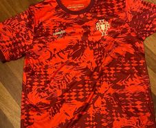 mens   red Portugal soccer jersey size xl