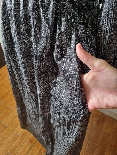 Zara silver/grey maxi