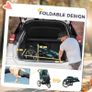 Foldable Pet Stroller Jogger, with Three Wheels, Canopy, for Medium and Small Dogs, Green Image 5