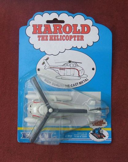 HAROLD THE HELICOPTER (Thomas the Tank Engine) - a mint & boxed ERTL diecast model of Harold the Helicopter (1990)
