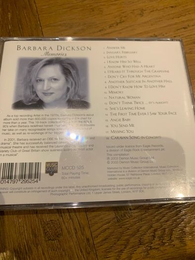 Barbara Dickson / Memories (a collaboration of timeless classics)