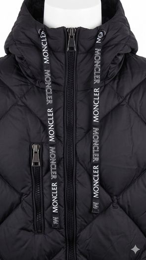 Moncler Black Quilted Jacket - Womens Size 6-8