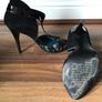Guess Black Patent, Suede & Green Camouflage Print High Heels with Peep Toe Size 36. Excellent condition only worn a few times. Heel height 4.5" Image 3