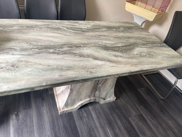 marble table