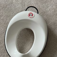 baby bjorn kids toilet seat white black, fits round and Square toilets, size adjustable