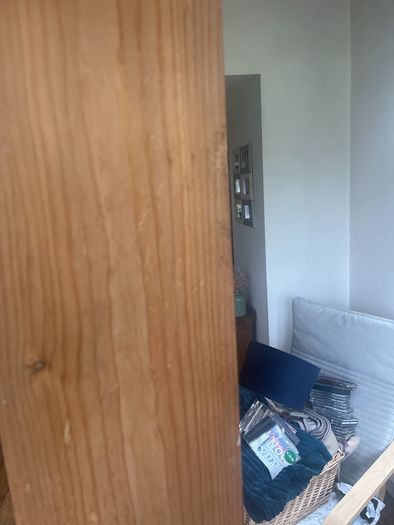 tall slim pine bookcase