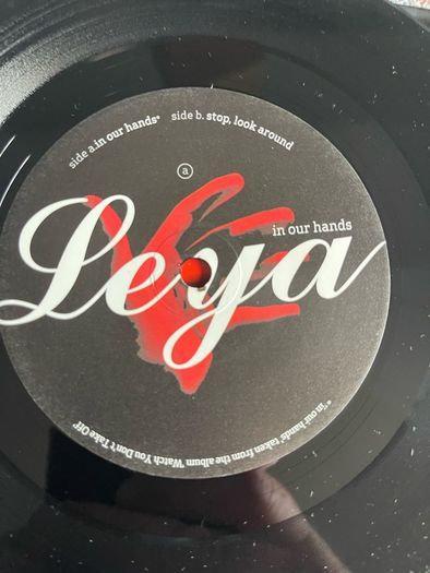 Leya. In our hands picture sleeve vinyl record single in vg+ condition