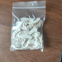 LEGO 48pcs white tile, round corner 3 x 3 macaroni
