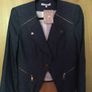 MARIELY PARIS Cotton Zips Jacket New 42        The Uptown Biker! Image 4