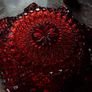 Vintage Ruby Red Hobnail Glass Bowl Image 3