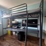 IKEA svarta loft bed with desk 90x200 cm Image 2