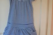 Navy/White Striped Cotton Dress for Sale