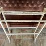 Early 20th Century Art Deco Shape Tall Freestanding Painted Wooden Towel Rail or Quilt Rack Image 6