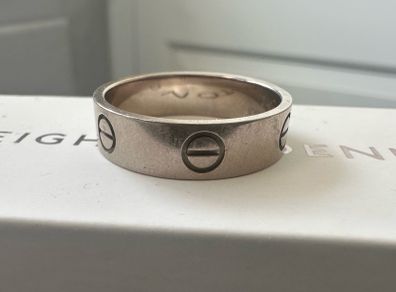 White gold Cartier Love Ring
