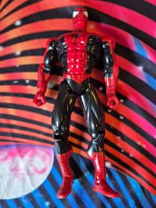 1997 Toybiz Spider-man 12" Red And Black Figure Retro Good Condition Marvel Vintage