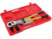 Plumbing Pipe Crimping Pliers Manual Crimper Tools with Torsion Spring and TH Jaws 16-32mm for PEX Aluminum Plastic Tube