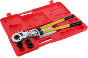 Plumbing Pipe Crimping Pliers Manual Crimper Tools with Torsion Spring and TH Jaws 16-32mm for PEX Aluminum Plastic Tube