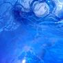 Murano Style Blue Stratus Hand Blown Bowl Image 9