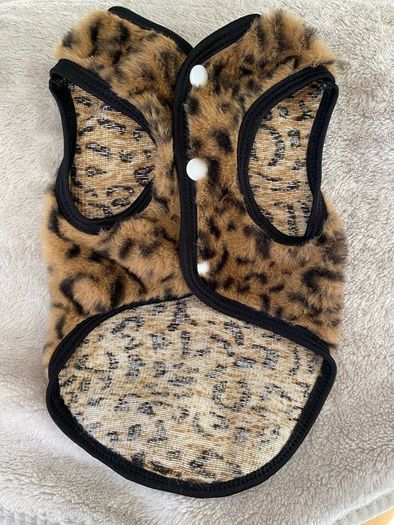 Georgeous Leopard Print Dog Jumper/Jacket/Coat Size Small BNWOT