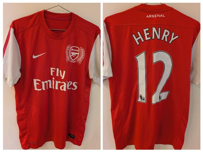 Arsenal Authentic 2011/12 home nike Henry 12 jersey shirt