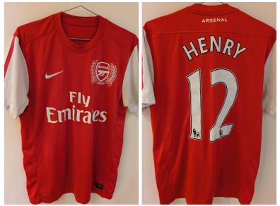 Arsenal Authentic 2011/12 home nike Henry 12 jersey shirt
