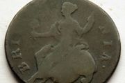 1772 Copper Half a penny King George III