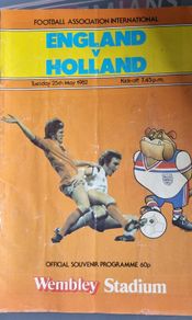 Vintage England International programmes x2