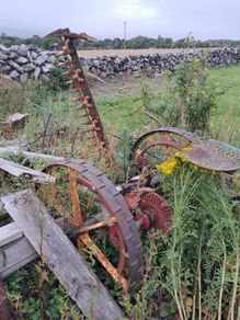 Vintage farm machinery