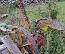 Vintage farm machinery