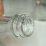 492 - Set of 7 Vintage Clear Glass Screw Cork Top Collectible Decorative Bottles Image 10