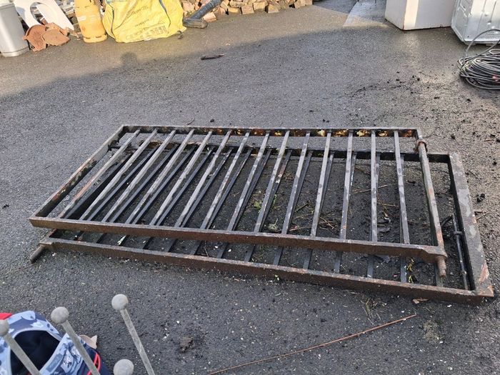 solid iron gate