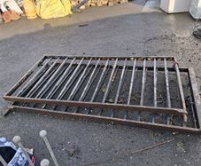 solid iron gate