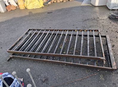 solid iron gate