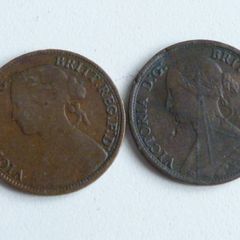 Victorian farthings