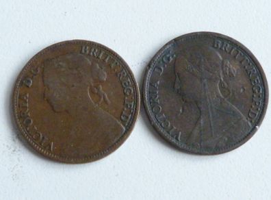 Victorian farthings