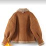Reduced Shein Faux Fur and Faux Suede Short Jacket UK 12-14 Image 3