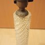 Tall  Brass Base & Cut Glass Column Table Lamp with decorative sphere  Height 48 cm Image 6
