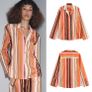 Fab Zara Cotton Vertical Striped Pyjama Style Co Ord Shirt and Trousers  New with Tags RRP 100 Euro Both size XL UK 14 Image 3