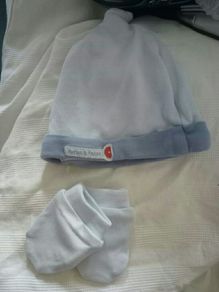 MAMAS AND PAPAS 3-6mths Hat&Mittens