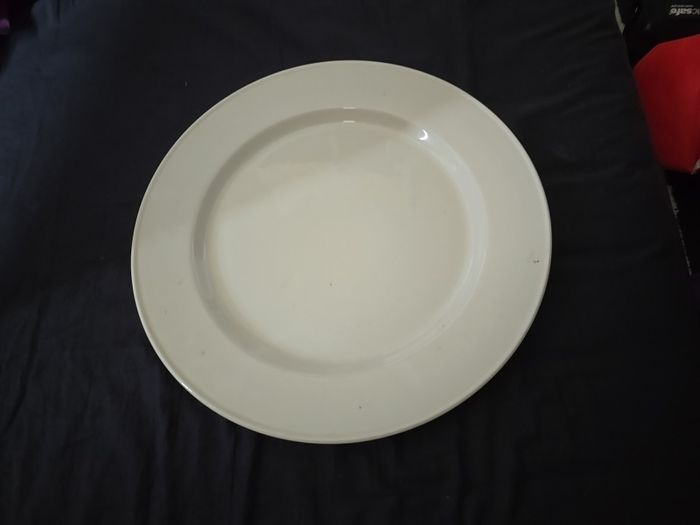 Set of 6 Steelite International 33cm Plain White Service / Chop Plates