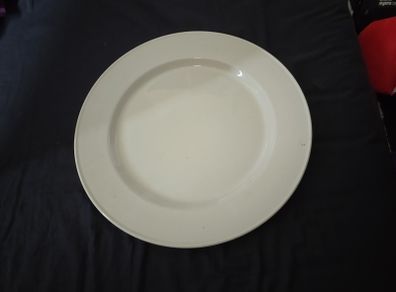 Set of 6 Steelite International 33cm Plain White Service / Chop Plates