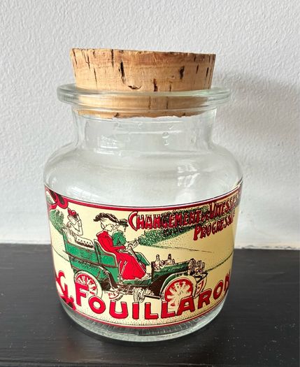 Early 20th Century Automotive Glass Jar.
